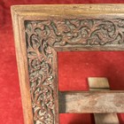 Book Bible Stand Hand Carved Hardwood Very Nice