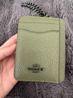 Coach Zip Card Case - Military Green  style Number 6303 
