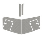 Fit For 2007 Larson-lxi 228 Swim Platform Eva Foam Boat Flooring 
