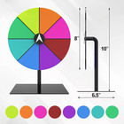 Prize Wheel 8-inch Dry Erase Spinning     All-metal Tabletop Roulette   