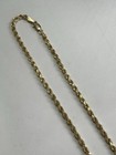 Yellow Gold Rope Chain 20   - 3mm 14kt  solid 