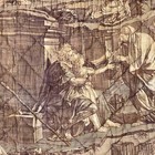 Rare Purple Wall Hanging Belisaire Antique Toile De Nantes Purple Quilted Valan