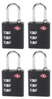 4x Tsa Approved Luggage Lock Travel 3 Digit Combination Suitcase Padlock Reset