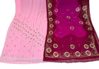 Indian Saree Vintage Dress Women Wrap Home Decor Used Drape Sari Lot Of 2 Pcs