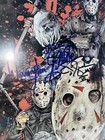 Friday The 13th Jason Voorhees 11  X 17  Signed Poster With Jsa Coa  am22346 