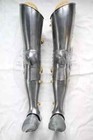 Medieval Steel Warrior Gothic Leg Armor Full Set Knight Greaves Wearable Armor