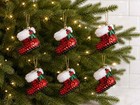 Vintage Herrschners Santa Boots Sequin Bead Christmas Ornament Kit Makes 3 New