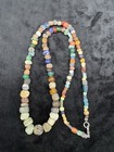 Antique Glass Old Beads String South East Asian Ancient Pyu Culture Burma 2nd Bc