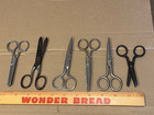 Set Of 6 Vintage Shears  Scissors  School  Sewing  All Purpose