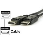 Displayport To Display Port Cable Dp Male To Male Cord 4k Hd W  Latches 6ft Us