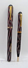 Imperial Vintage Fountain Pen And Pencil Set --restored--great Colors-14k Medium