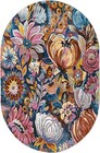  Blossom Collection Area Rug - Negril  4  1  X 6  1  Oval  Multi  Black  