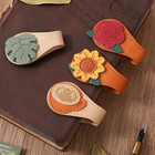 4pcs Vintage Magnetic Leather Bookmark  Leather Magnetic Bookmarks For Women  Ma