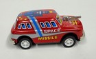 Vintage Set Of 3 Rocket Usa 3 Tinplate Metal Space Missile Key Wind Cars 1990s