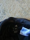 Adidas Girls Athletic Pants Size 10 12 Black Heather Straight Leg Euc
