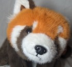 Doll Tribe Qingdao Red Brown Panda Faux Fur Plush 45cm Stuffed Animal Cute Toy