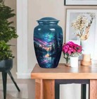 Galaxy Borealis Cremation Urn For Storing Human Ashes  A Classic Memorial