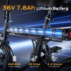 Electric Bike 14 folding Bike 500w 36v 280 8wh Battery Mini Commuter City Ebike