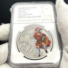 2017 Niue Fine Silver Warriors Of History Romans Antiqued Colorized Pf70 Pop 2