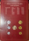Coin Sets Of All Nations China W card 1977-1982 Unc 1 Yuan 5 2 1 Jiao 1981