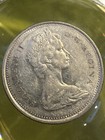 1965  Canada 25 Cents   Silver Quarter  800   Queen Elizabeth