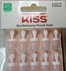Kiss Salon Acrylic Nails Shiny Pink Bed   French Glue On Real Short  Square