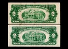 Lot Of Two        2 1953-a Star    2 1953-c Red Seal United States Note  h36 