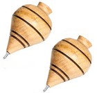 Mesquite Wooden Spinner   Trompo De Madera Wood Spinning  Artesanal
