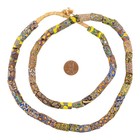 Antique Venetian Millefiori African Trade Beads  20670 10mm Ghana Multicolor