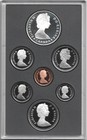 1985 Canada 7 Coin Unc Proof Set - Silver  moose  Dollar W  Coa   Box -free Ship