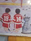 Vtg Kenneth Gatewood 1997 Detroit Red Wings Art 25x20 Yzerman Federov Shanahan 