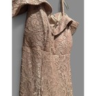 R m Richards David s Bridal Rose Gold Lace Mermaid Gown Plus Size 20w Formal