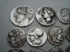Greece Unique Rare Huge Lot Of 16 Ancient Greek Coins Museum Quality
