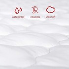 Quilted Waterproof Pack N Play Sheet Fitted For 4moms Breeze go Playards White