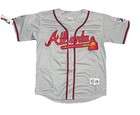 Chipper Jones Atlanta Braves 1999 World Series Grey Road Jersey Men s Large