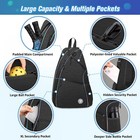 Pickleball Backpack Adjustable Sling Bag Reversible Crossbody Sports Bag Men