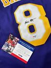 Violet Jersey Lakers Kobe Bryant Signed Autographed Size M Psa dna