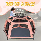 Baby Playpen Pop-up Tent - Outdoor   Indoor Play Tent For Beach With Canopy Trav