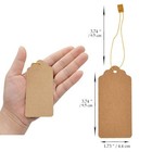 1000 Pcs Kraft Paper Hanging Tags - Brown  Large  Ideal For Clothing   Gifts