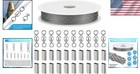 1 0mm Fishing Leader Wire Kit  130lb Strength  60 Swivels   140 Crimp Sleeves