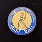 1900 s Baseball Player Batting Pin Button Prewar Pinback C h Vintage Sports Rare