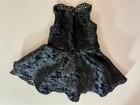 American Girl Mia Midnight Black Silver Ice Skating 18    Doll Dress