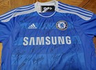 Nice 2011-2012 Team Signed Chelsea Champions League Winners Soccer Jersey Shirt
