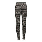 Time And Tru Women s Size Xl  16-18  Black   White Holiday Snowflake Leggings