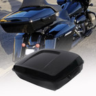 Chopped Pack Trunk  base Plate Mount Rack Fit For Harley Touring 2014-2026 Black
