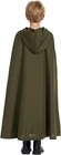 Archer Costume Boys 8-10 Hooded Renaissance Medieval Viking Costume Cape Green