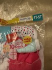 Nwt Hanes Girls 10 Pack 100  Cotton Briefs Panties Assorted Colors Size 4t-5t