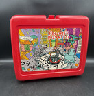 Vintage 1987 Pee-wee s Playhouse Red Plastic Lunchbox  W  Thermos By Thermos