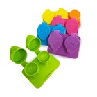 Flat Ribbed Contact Lens Cases - Extra Deep Well  Assorted Colors  6 Pack
