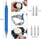 108 Pc Watch Repair Back Opener Kit Tools Band Pin Strap Link Removal Spring Bar